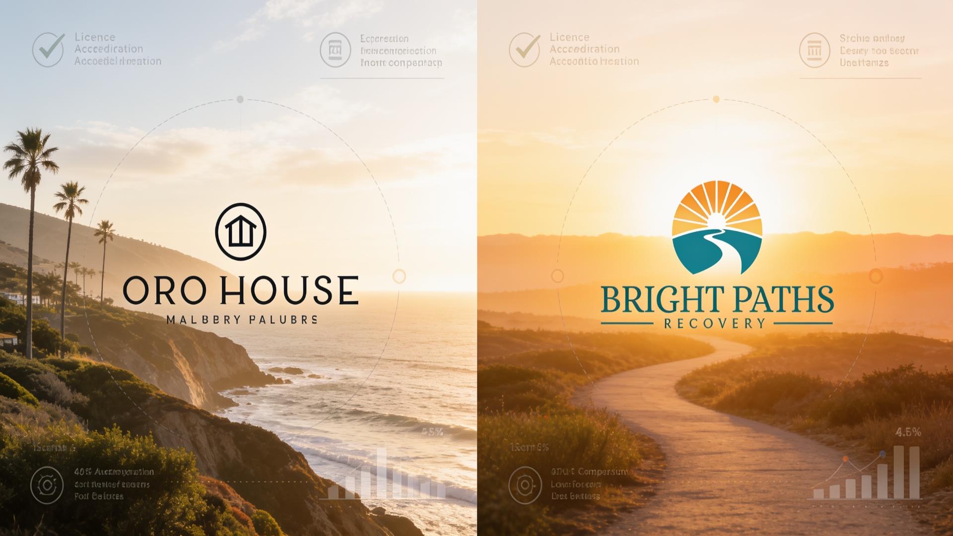 Oro House Malibu Residential Treatment Joint Commission Accredited Detox Dual Diagnosis Official vs. Bright Paths Recovery: Integrated Care Compared